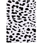 Black and white Leopard dots Jaguar A4 Clipboard Back