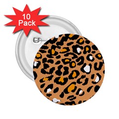 Leopard Jaguar Dots 2 25  Buttons (10 Pack)  by ConteMonfrey