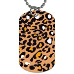 Leopard Jaguar dots Dog Tag (Two Sides) Front