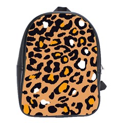 Leopard Jaguar Dots School Bag (large) by ConteMonfrey