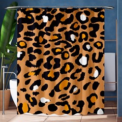 Leopard Jaguar Dots Shower Curtain 60  X 72  (medium)  by ConteMonfrey