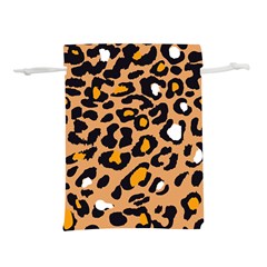 Leopard Jaguar Dots Lightweight Drawstring Pouch (l) by ConteMonfrey