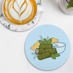 Dolmadakia Uv Print Round Tile Coaster by sifis