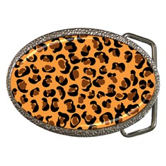 Orange Leopard Jaguar Dots Belt Buckles by ConteMonfrey