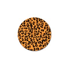 Orange Leopard Jaguar Dots Golf Ball Marker by ConteMonfrey