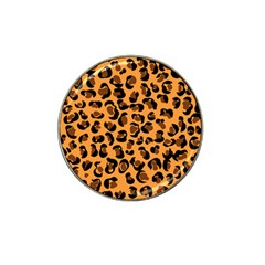 Orange Leopard Jaguar Dots Hat Clip Ball Marker (4 Pack) by ConteMonfrey