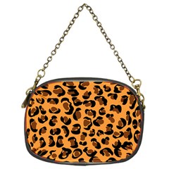 Orange Leopard Jaguar Dots Chain Purse (one Side) by ConteMonfrey