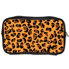 Orange Leopard Jaguar Dots Toiletries Bag (one Side) by ConteMonfrey