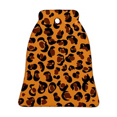 Orange Leopard Jaguar Dots Ornament (bell) by ConteMonfrey