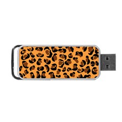 Orange Leopard Jaguar Dots Portable Usb Flash (one Side) by ConteMonfrey