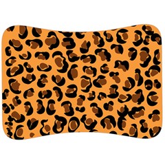 Orange Leopard Jaguar Dots Velour Seat Head Rest Cushion by ConteMonfrey