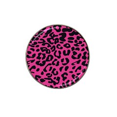 Leopard Print Jaguar Dots Pink Neon Hat Clip Ball Marker by ConteMonfrey