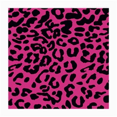 Leopard Print Jaguar Dots Pink Neon Medium Glasses Cloth by ConteMonfrey