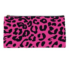 Leopard Print Jaguar Dots Pink Neon Pencil Case by ConteMonfrey