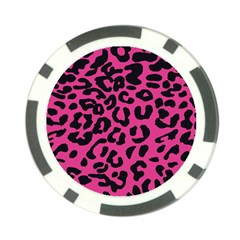 Leopard Print Jaguar Dots Pink Neon Poker Chip Card Guard (10 Pack) by ConteMonfrey