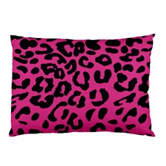 Leopard Print Jaguar Dots Pink Neon Pillow Case (two Sides) by ConteMonfrey