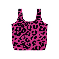 Leopard Print Jaguar Dots Pink Neon Full Print Recycle Bag (s) by ConteMonfrey