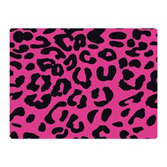 Leopard Print Jaguar Dots Pink Neon Double Sided Flano Blanket (mini)  by ConteMonfrey