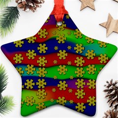 Blooming Stars On The Rainbow So Rare Ornament (star)