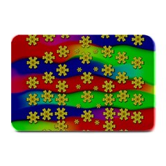 Blooming Stars On The Rainbow So Rare Plate Mats by pepitasart