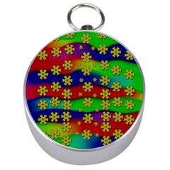 Blooming Stars On The Rainbow So Rare Silver Compasses by pepitasart