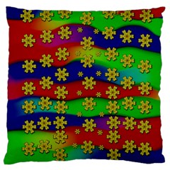 Blooming Stars On The Rainbow So Rare Standard Flano Cushion Case (two Sides) by pepitasart