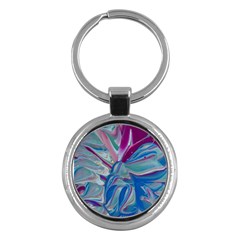 The Painted Shell Key Chain (round) by kaleidomarblingart