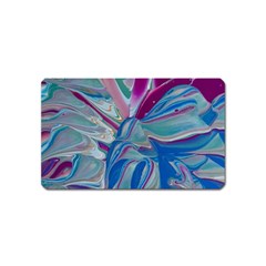 The Painted Shell Magnet (name Card) by kaleidomarblingart