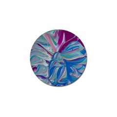 The Painted Shell Golf Ball Marker by kaleidomarblingart