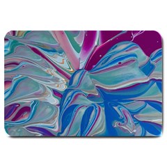 The Painted Shell Large Doormat  by kaleidomarblingart