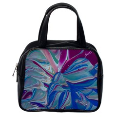 The Painted Shell Classic Handbag (one Side) by kaleidomarblingart