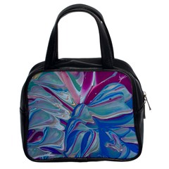 The Painted Shell Classic Handbag (two Sides) by kaleidomarblingart