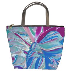 The Painted Shell Bucket Bag by kaleidomarblingart