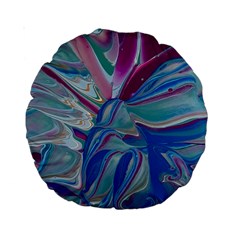 The Painted Shell Standard 15  Premium Round Cushions by kaleidomarblingart