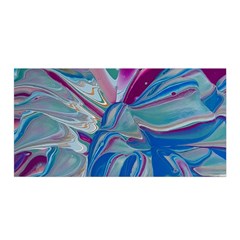 The Painted Shell Satin Wrap 35  X 70  by kaleidomarblingart