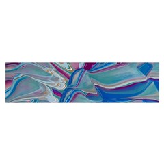 The Painted Shell Oblong Satin Scarf (16  X 60 ) by kaleidomarblingart