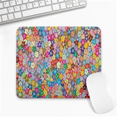 Floral Flowers Large Mousepads by artworkshop