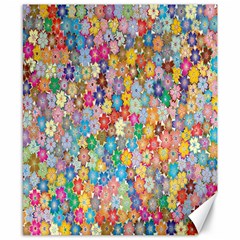 Floral Flowers Canvas 8  X 10  by artworkshop