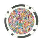 Floral Flowers Poker Chip Card Guard Front