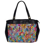 Floral Flowers Oversize Office Handbag Front