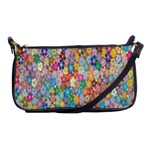 Floral Flowers Shoulder Clutch Bag Front