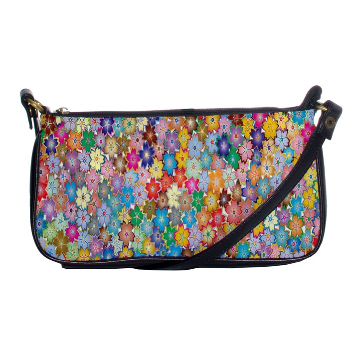 Floral Flowers Shoulder Clutch Bag