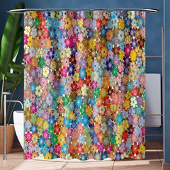 Floral Flowers Shower Curtain 60  X 72  (medium)  by artworkshop