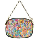 Floral Flowers Chain Purse (One Side) Front