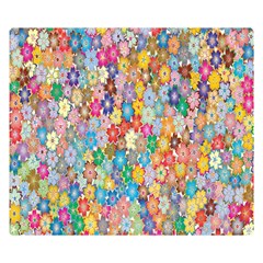 Floral Flowers Double Sided Flano Blanket (small)  by artworkshop