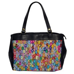 Floral Flowers Oversize Office Handbag by artworkshop