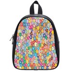 Floral Flowers School Bag (Small) Front