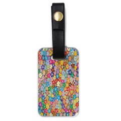 Floral Flowers Luggage Tag (one Side)