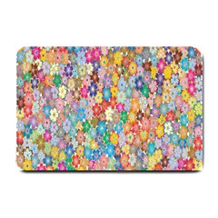 Floral Flowers Small Doormat  by artworkshop