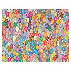 Floral Flowers Double Sided Flano Blanket (medium)  by artworkshop